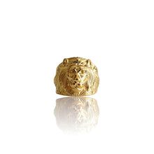 Load image into Gallery viewer, Big Daddy Regal Lion’s Head Gold Ring - Ring

