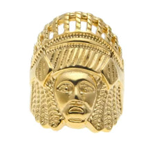 Load image into Gallery viewer, Big Daddy Retro Tibetan Gold Ring - Ring
