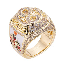 Load image into Gallery viewer, Big Daddy ’Rich Forever’ Baguette Iced Out Diamond Ring
