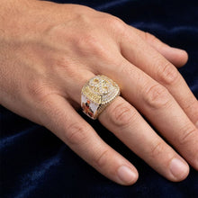 Load image into Gallery viewer, Big Daddy ’Rich Forever’ Baguette Iced Out Diamond Ring
