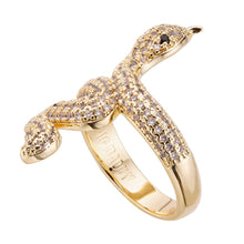 Load image into Gallery viewer, Big Daddy Snake Iced Out Diamond Ring - Ring
