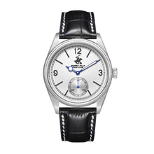 Load image into Gallery viewer, Beverly Hills Polo Club Black Leather Blue Steel Silver
