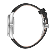 Load image into Gallery viewer, Beverly Hills Polo Club Black Leather Blue Steel Silver
