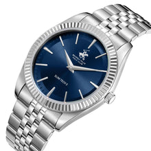 Load image into Gallery viewer, Beverly Hills Polo Club Slim Tech 5 Blue Dial Silver Watch
