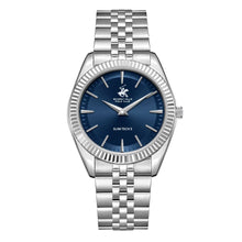 Load image into Gallery viewer, Beverly Hills Polo Club Slim Tech 5 Blue Dial Silver Watch
