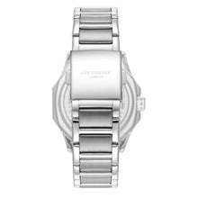 Load image into Gallery viewer, Lee Cooper dark blue square dial paired silver metal strap
