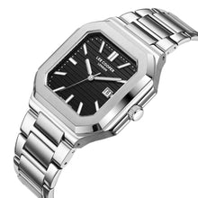 Load image into Gallery viewer, Lee Cooper Maxime Square Case Black Dial Silver Watch
