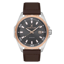 Load image into Gallery viewer, Daniel Klein Premium Date Window Grey Dial Brown Genuine
