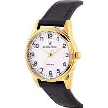 Load image into Gallery viewer, Daniel Klein Arcadia White Dial Black Genuine Leather Gold
