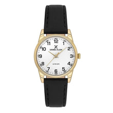 Load image into Gallery viewer, Daniel Klein Arcadia White Dial Black Genuine Leather Gold
