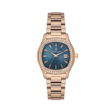 Load image into Gallery viewer, Daniel Klein Premium Dimond Navy Blue Dial Rose Gold Watch
