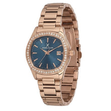 Load image into Gallery viewer, Daniel Klein Premium Dimond Navy Blue Dial Rose Gold Watch
