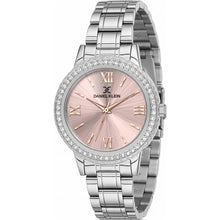 Load image into Gallery viewer, Daniel Klein Premium Pavé Pink Dial Silver Watch
