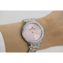 Load image into Gallery viewer, Daniel Klein Premium Pavé Pink Dial Silver Watch
