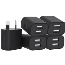 Load image into Gallery viewer, Dual USB Power Adapter Wall Plug (NZ / AUS)
