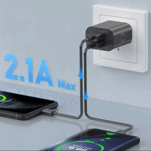 Load image into Gallery viewer, Dual USB Power Adapter Wall Plug (NZ / AUS)
