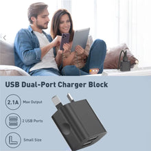 Load image into Gallery viewer, Dual USB Power Adapter Wall Plug (NZ / AUS)
