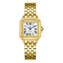 Load image into Gallery viewer, Beverly Hills Polo Club Roman Numeral All Gold Square Watch
