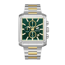 Load image into Gallery viewer, Beverly Hills Polo Club Dual Time Green Dial Two-Tone Watch
