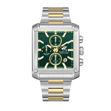 Load image into Gallery viewer, Beverly Hills Polo Club Dual Time Green Dial Two-Tone Watch
