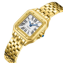 Load image into Gallery viewer, Beverly Hills Polo Club Roman Numeral All Gold Square Watch
