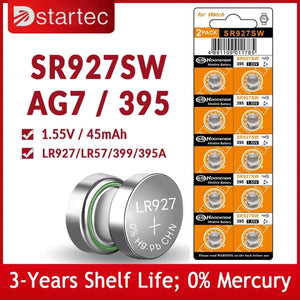 Koonenda 395 / SR927SW Watch Batteries (10 Pack)