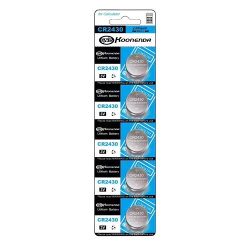 Koonenda CR2430 Watch Batteries (5 Pack) - Batteries