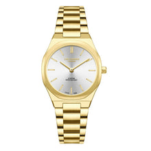 Load image into Gallery viewer, Lee Cooper Arlène Silver Dial Gold Watch - LC08276.130
