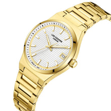 Load image into Gallery viewer, Lee Cooper Classic Date Window Silver Dial Gold Watch
