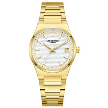 Load image into Gallery viewer, Lee Cooper Classic Date Window Silver Dial Gold Watch
