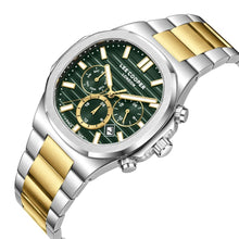 Load image into Gallery viewer, Lee Cooper Gauthier Multifunction Green Dial Two Tone Watch

