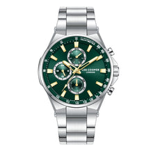 Load image into Gallery viewer, Lee Cooper Jules Multifunction Green Dial Silver Watch
