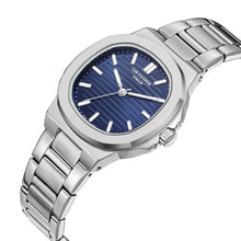 Load image into Gallery viewer, Lee Cooper Classic Square Case Blue Dial Silver Watch
