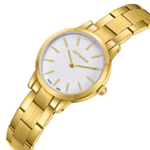 Load image into Gallery viewer, Lee Cooper Crystals White MOP Dial Gold Watch - LC08098.120
