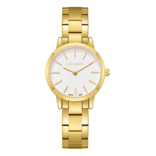 Load image into Gallery viewer, Lee Cooper Crystals White MOP Dial Gold Watch - LC08098.120
