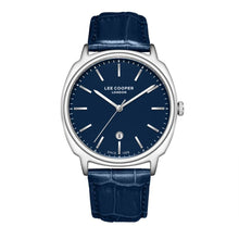 Load image into Gallery viewer, Lee Cooper Date Window Navy Blue Dial and Genuine Leather
