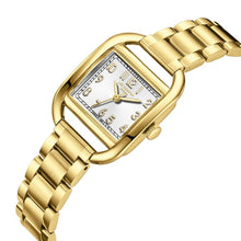 Load image into Gallery viewer, Lee Cooper Square Fashion Silver Dial Gold Watch
