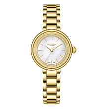 Load image into Gallery viewer, Lee Cooper Classic White MOP Dial Gold Watch - LC08279.120
