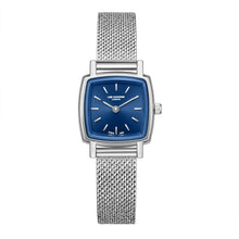 Load image into Gallery viewer, Lee Cooper Square Blue Dial Silver Mesh Watch - LC08280.390

