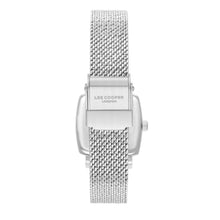 Load image into Gallery viewer, Lee Cooper Square Blue Dial Silver Mesh Watch - LC08280.390
