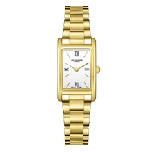Load image into Gallery viewer, Lee Cooper Square Silver Dial Gold Watch - LC08300.130
