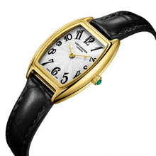 Load image into Gallery viewer, Lee Cooper Rectangular White Dial Black Genuine Leather

