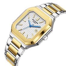 Load image into Gallery viewer, Lee Cooper Maxime Square Case Silver Dial Two Tone Watch
