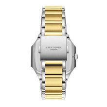 Load image into Gallery viewer, Lee Cooper Maxime Square Case Silver Dial Two Tone Watch
