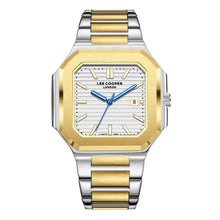 Load image into Gallery viewer, Lee Cooper Maxime Square Case Silver Dial Two Tone Watch
