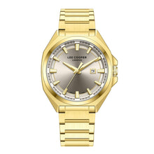 Load image into Gallery viewer, Lee Cooper Oswin Date Window Beige Dial Gold Watch

