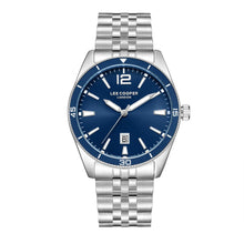 Load image into Gallery viewer, Lee Cooper Simon Date Window Blue Dial Silver Watch
