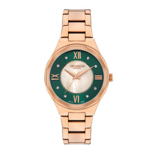 Load image into Gallery viewer, Lee Cooper StyleWork White and Green MOP Dial Rose Gold
