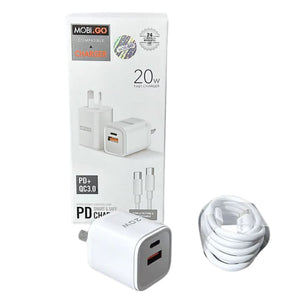Mobigo Type C & USB Power Adapter Wall Plug (NZ / AUS)