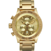 Load image into Gallery viewer, Nixon 42-20 Chrono Champagne Dial Gold Tone Men’s Watch

